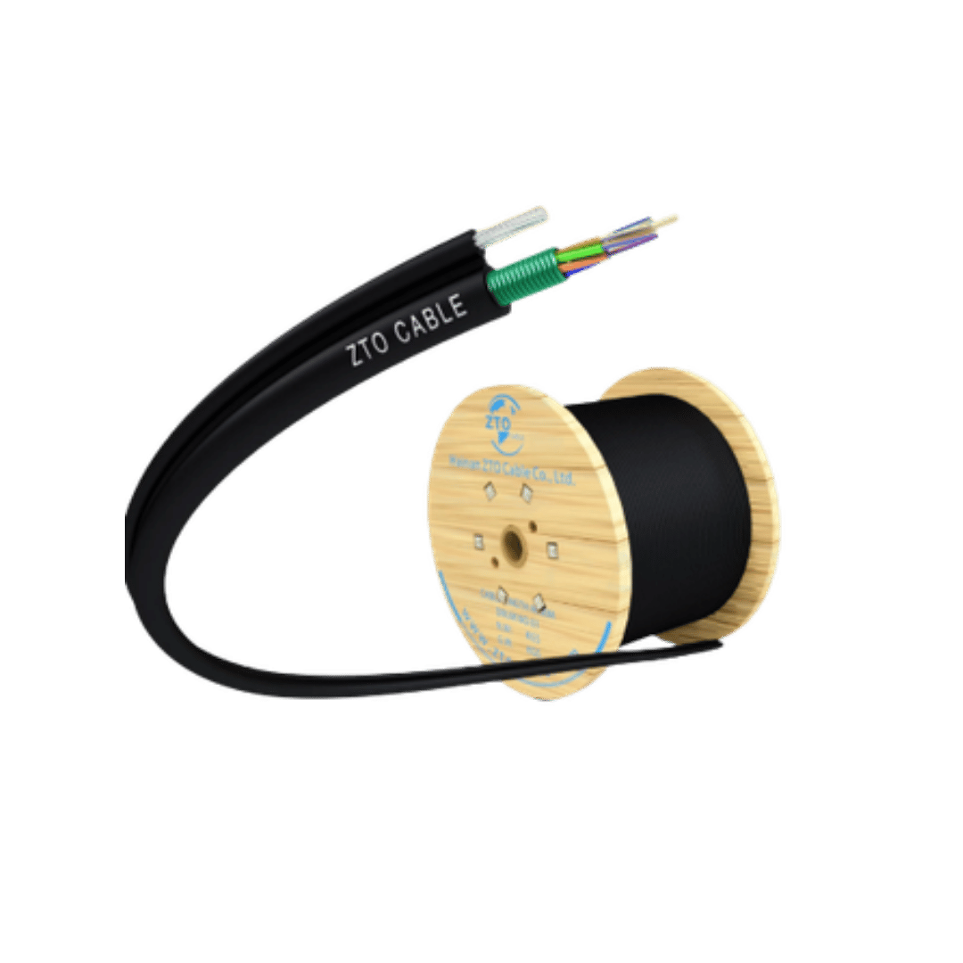 Cable de fibra óptica aéreo Figura 8 trenzado