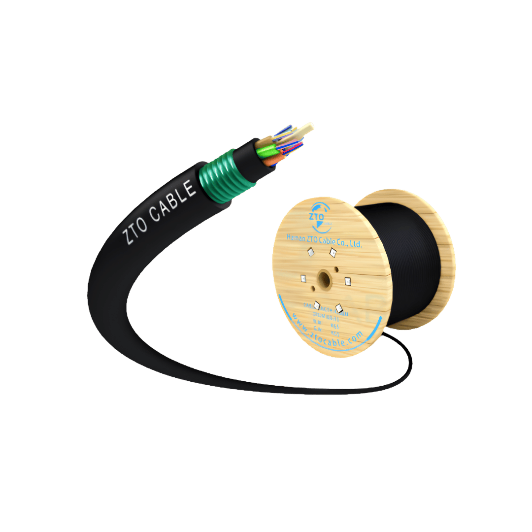 Cable de fibra óptica de armadura simple y doble chaqueta enterrado directo